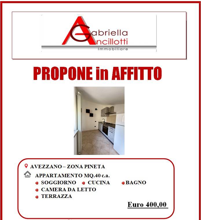 appartamento in affitto ad Avezzano in zona Caruscino