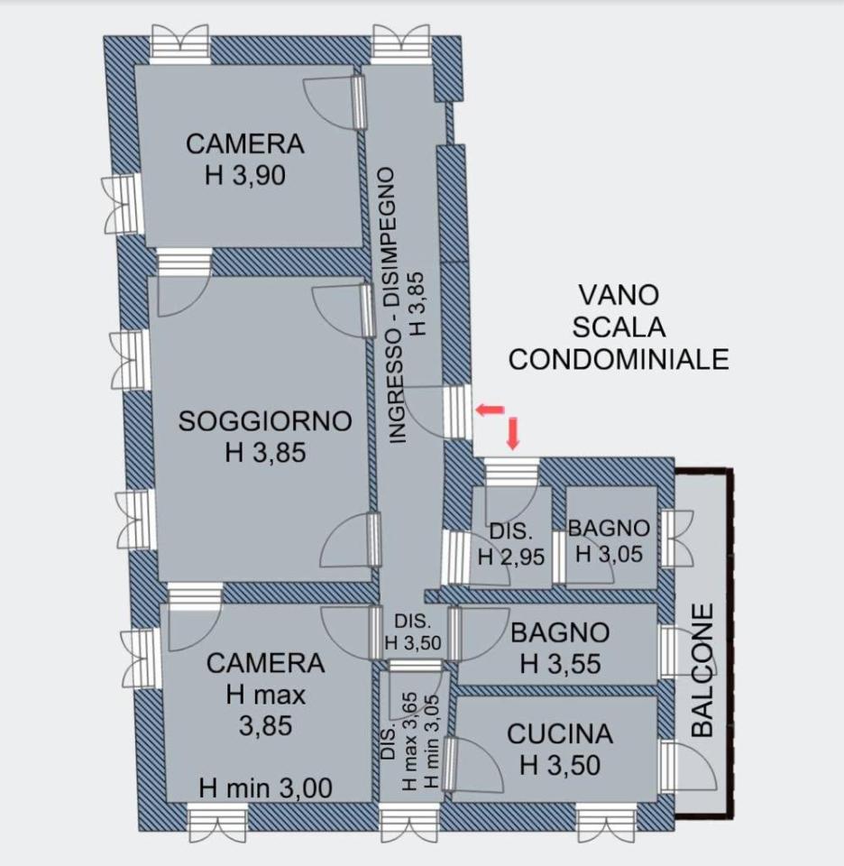 appartamento in affitto a L'Aquila in zona Centro Città