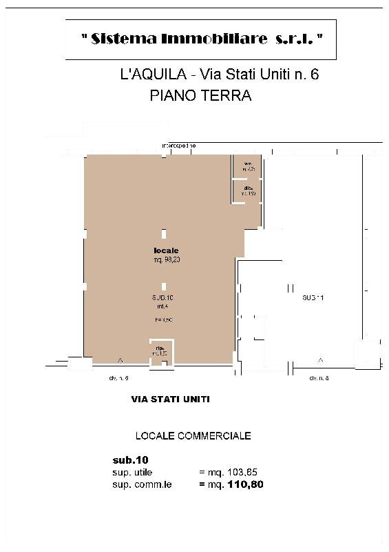 locale commerciale in affitto a L'Aquila