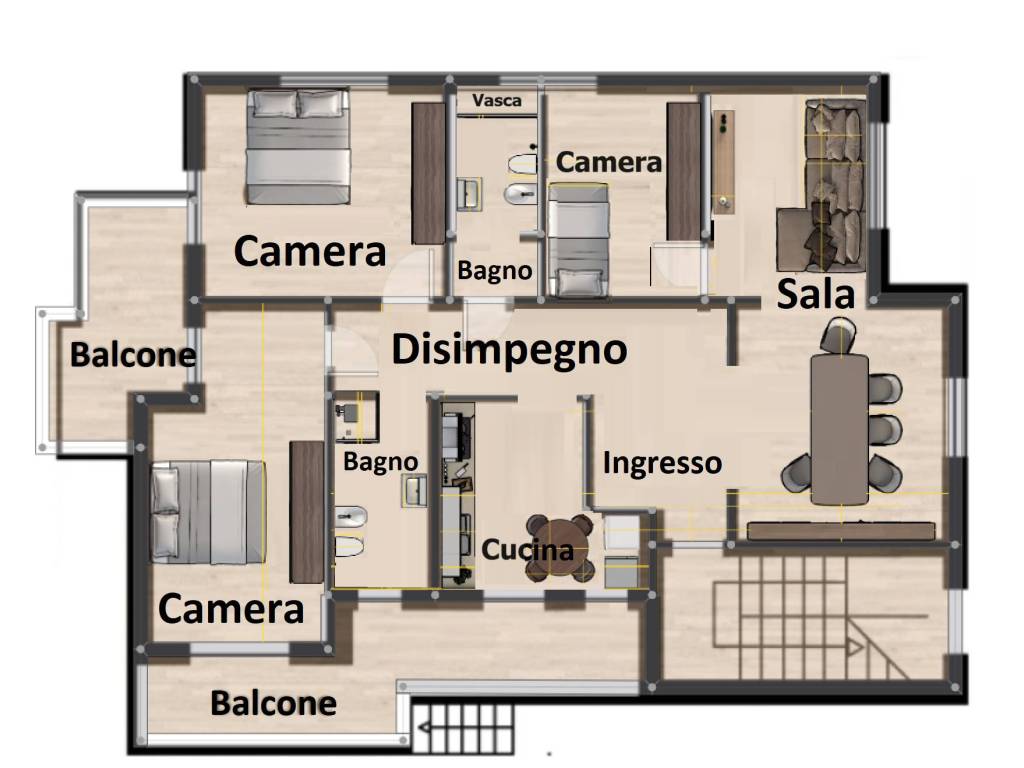 appartamento in affitto a Pescara in zona Centro Città