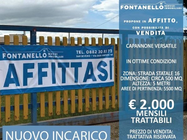 locale commerciale in affitto a San Severo