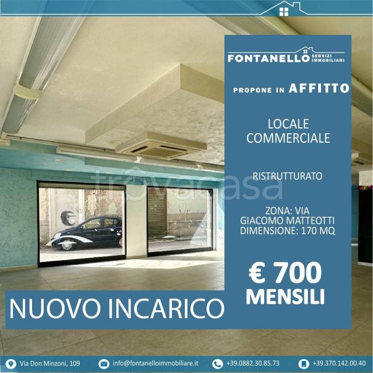 locale commerciale in affitto a San Severo