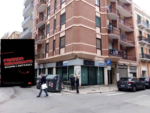 negozio in affitto a Bari in zona Libertà