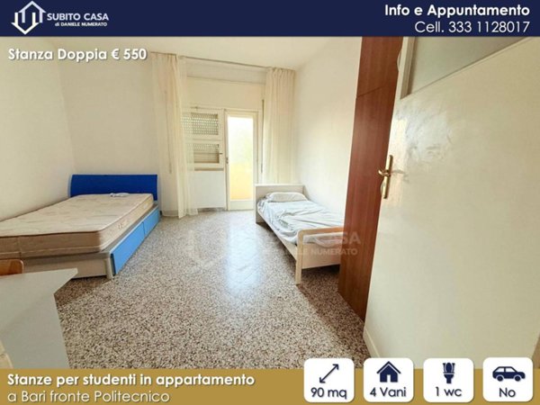 appartamento in affitto a Bari in zona San Pasquale