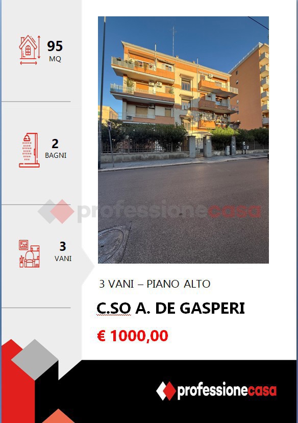 appartamento in affitto a Bari in zona Madonnella