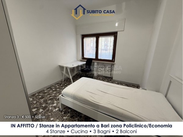 appartamento in affitto a Bari in zona Poggiofranco