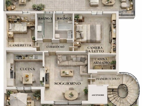 appartamento in affitto a Bitritto