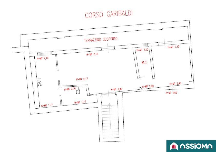 appartamento in affitto a Corato in zona Centro Storico