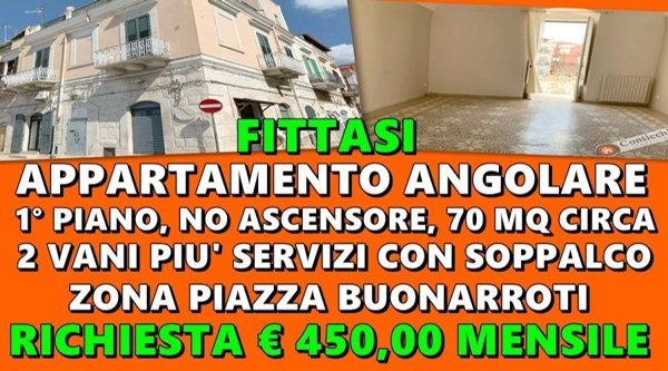appartamento in affitto a Corato in zona Centro Storico