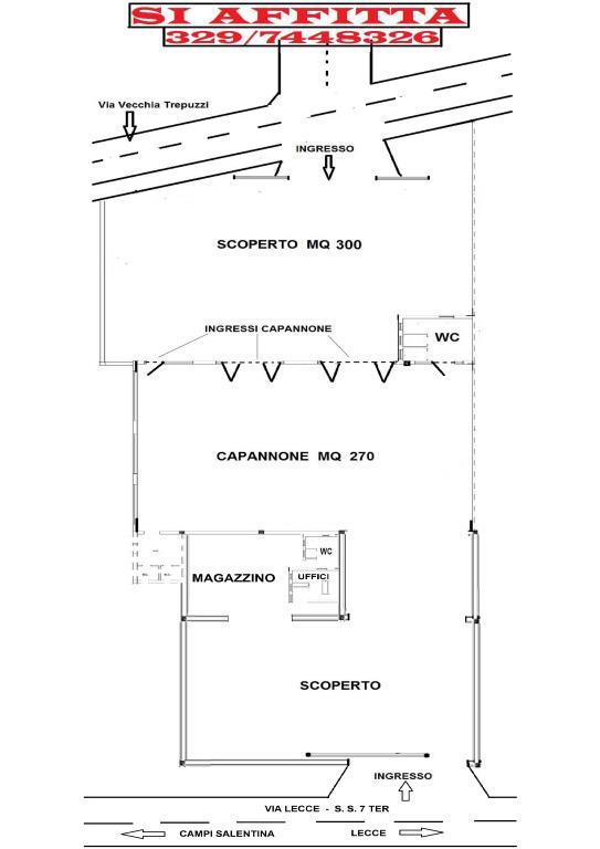 locale commerciale in affitto a Campi Salentina