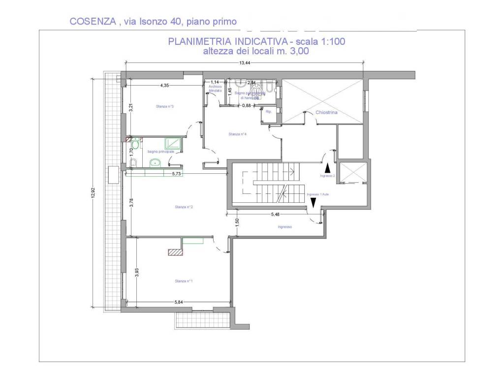 appartamento in affitto a Cosenza in zona Cosenza Vecchia