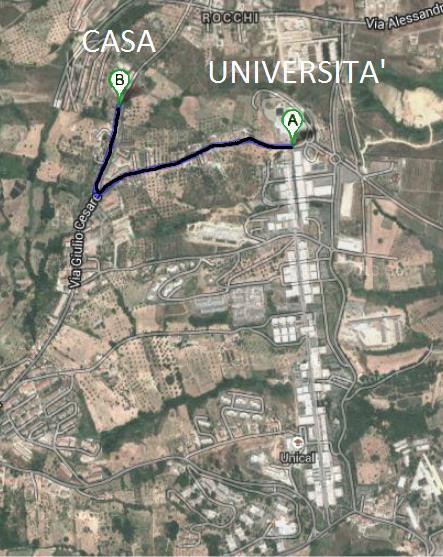 camera singola in affitto a Rende in zona Arcavacata