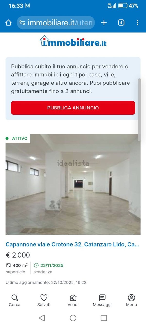 locale commerciale in affitto a Catanzaro in zona Catanzaro Lido