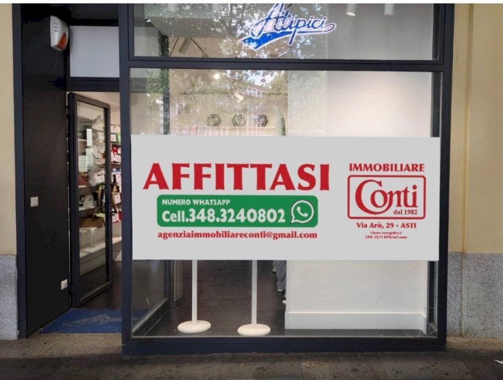 negozio in affitto ad Asti in zona Centro Città
