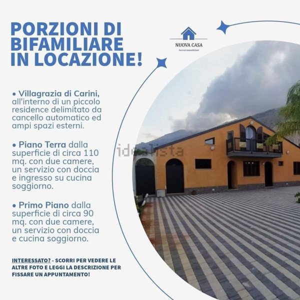 appartamento in affitto a Carini in zona Villagrazia di Carini