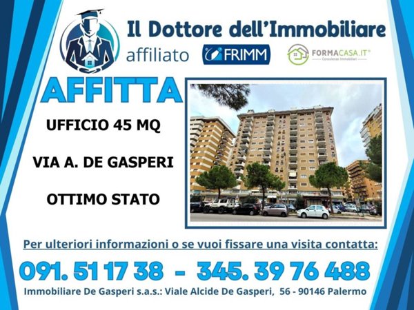 ufficio in affitto a Palermo in zona Libertà