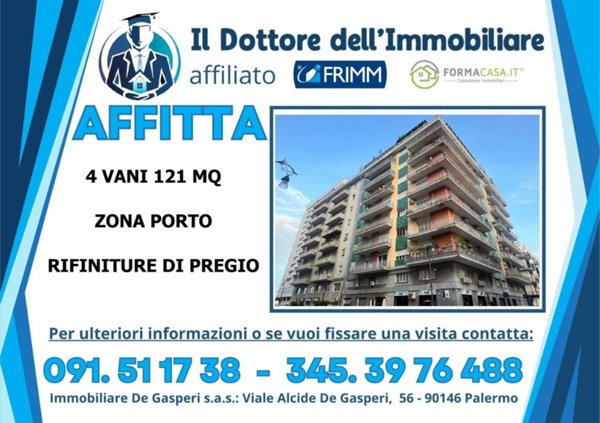 appartamento in affitto a Palermo in zona Montepellegrino