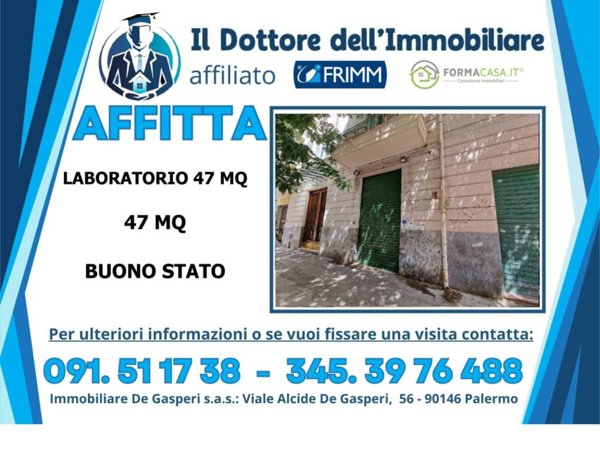 negozio in affitto a Palermo in zona Libertà