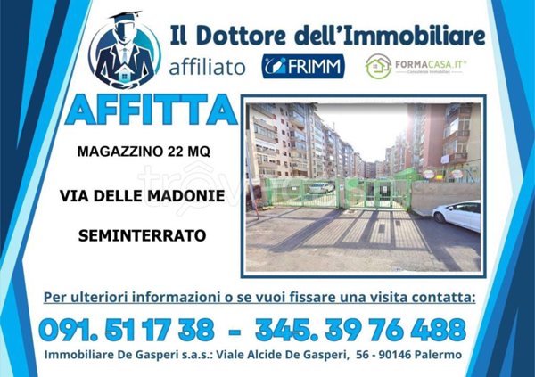 locale di sgombero in affitto a Palermo in zona Libertà