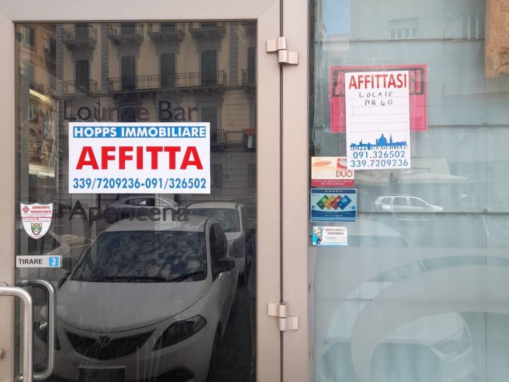 negozio in affitto a Palermo in zona Politeama