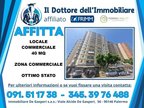 negozio in affitto a Palermo in zona Malaspina/Palagonia