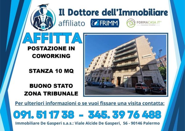 ufficio in affitto a Palermo in zona Politeama