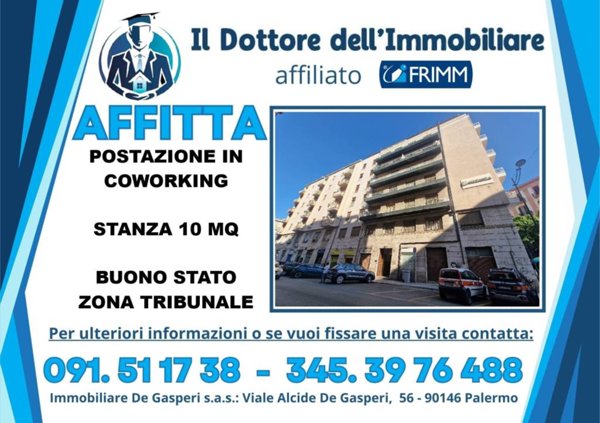 ufficio in affitto a Palermo in zona Politeama
