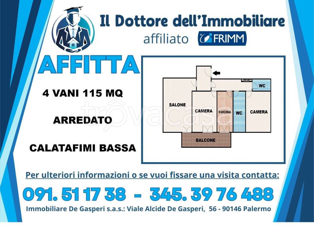 appartamento in affitto a Palermo in zona Calatafimi / Cuba