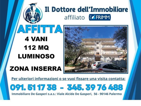 appartamento in affitto a Palermo in zona Cruillas