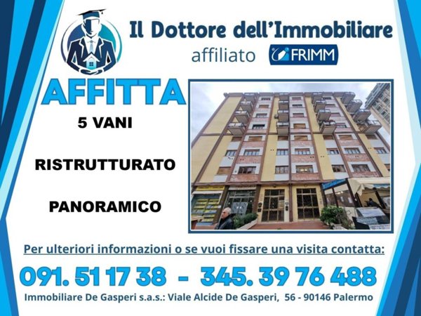 appartamento in affitto a Palermo in zona Libertà