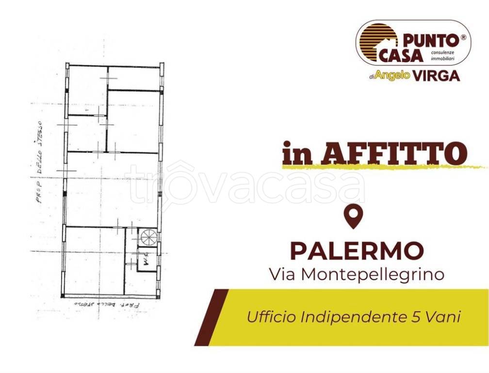 ufficio in affitto a Palermo in zona Montepellegrino