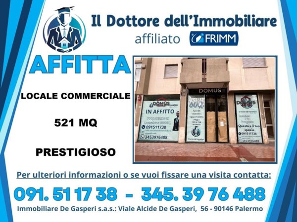 negozio in affitto a Palermo in zona San Lorenzo