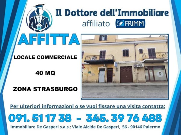 negozio in affitto a Palermo in zona Resuttana