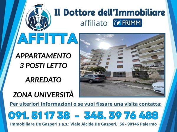 appartamento in affitto a Palermo in zona Montegrappa / Santa Rosalia