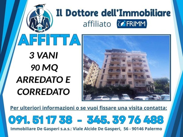 appartamento in affitto a Palermo in zona Libertà