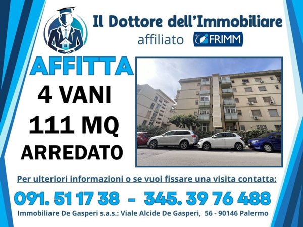 appartamento in affitto a Palermo in zona Libertà