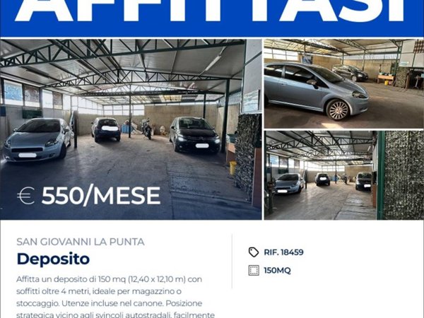 locale commerciale in affitto a San Giovanni la Punta