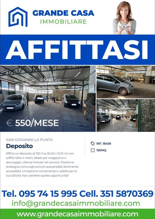 locale commerciale in affitto a San Giovanni la Punta