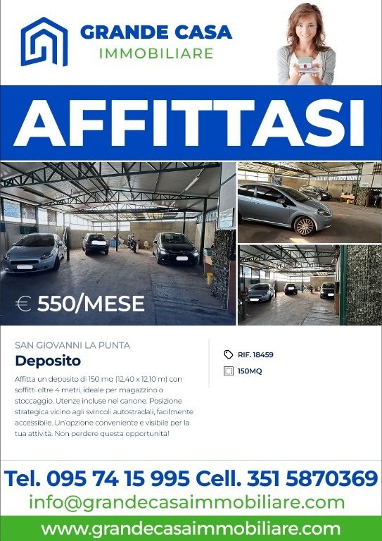 locale di sgombero in affitto a San Giovanni la Punta