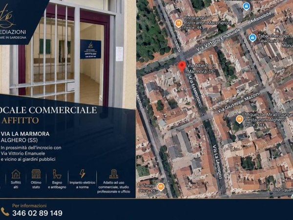 negozio in affitto ad Alghero in zona Pivarada