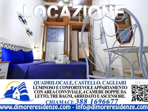 appartamento in affitto a Cagliari in zona Castello