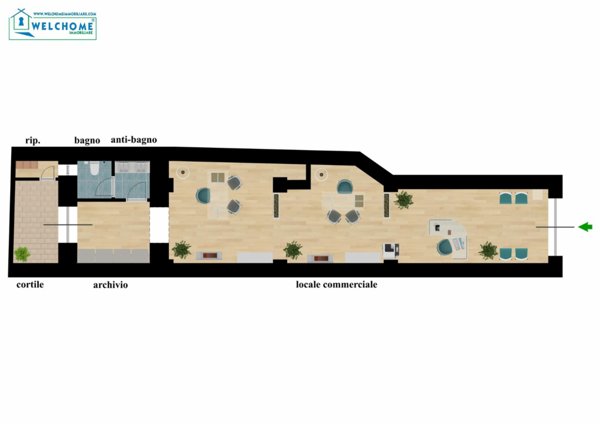 locale commerciale in affitto a Cagliari