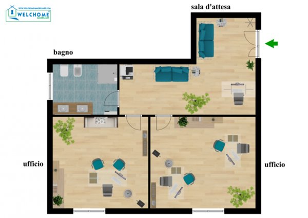 ufficio in affitto a Quartu Sant'Elena