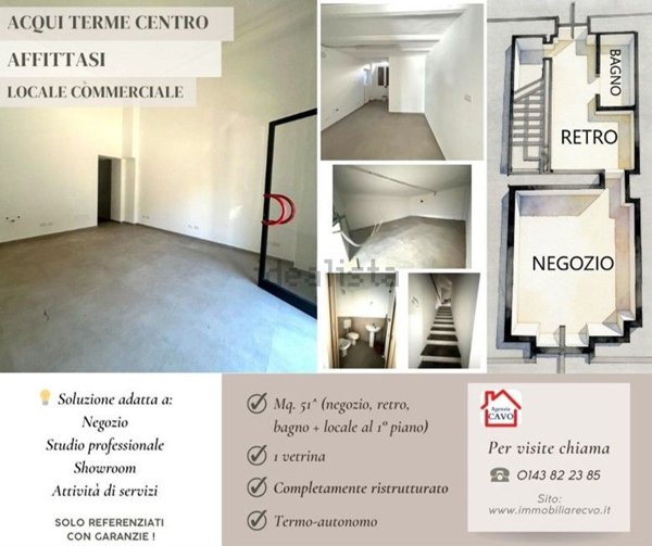 ufficio in affitto ad Acqui Terme