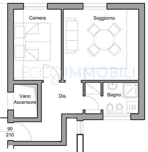 appartamento in affitto a Lecco in zona Lecco Centro