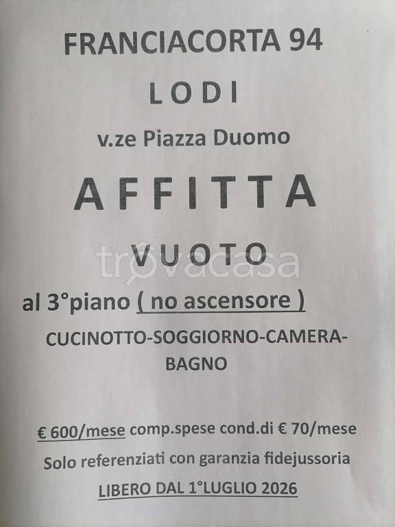 appartamento in affitto a Lodi in zona Centro Storico