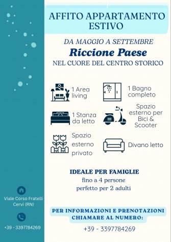 appartamento in affitto a Riccione in zona Centro Storico