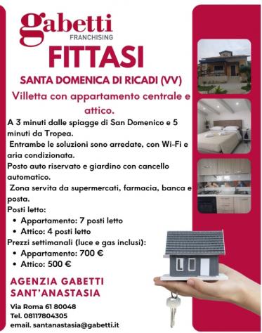 appartamento in affitto a Ricadi in zona Santa Domenica