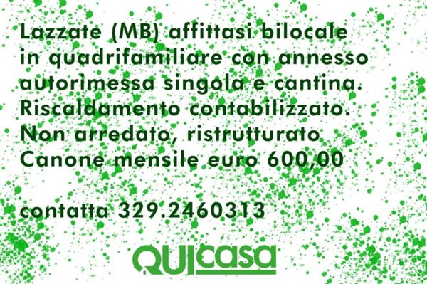 appartamento in affitto a Lazzate