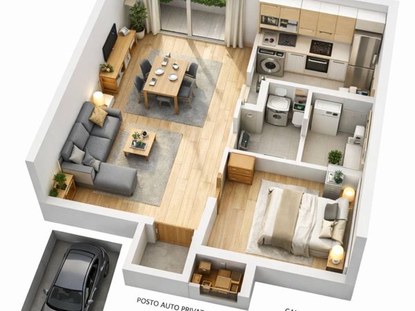 appartamento in affitto a Cornate d'Adda